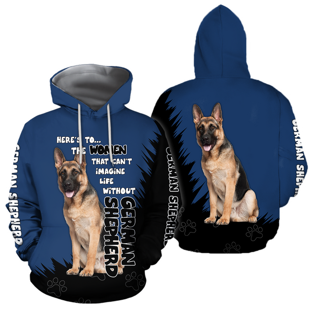 German Shepherd Dog Lover 3D Full Printed Shirt For Men And Women Pi281207-Apparel-MP-Hoodie-S-Vibe Cosy™