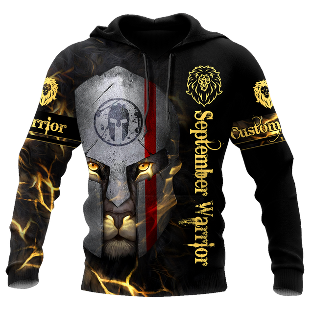 September Spartan Lion Warrior 3D All Over Printed Unisex Shirts