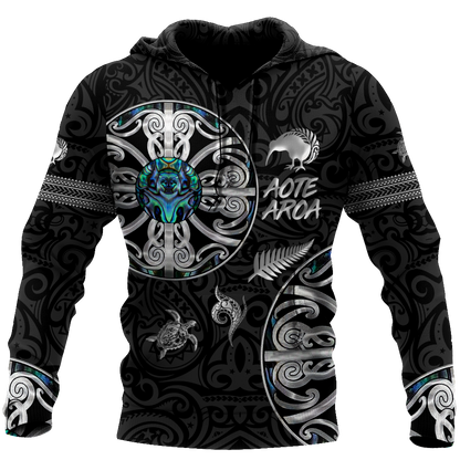 Aotearoa Maori manaia 3d all over printed shirt and short for man and women MH270620-Apparel-PL8386-Hoodie-S-Vibe Cosy™