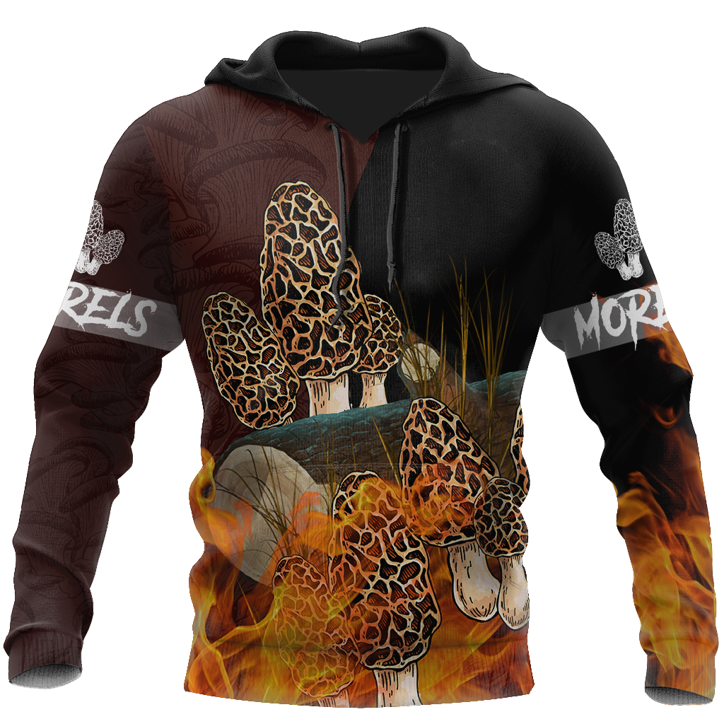 Beautiful Morels mushrooms 3D all over printing shirts for men and women TR260201-Apparel-Huyencass-Hoodie-S-Vibe Cosy™