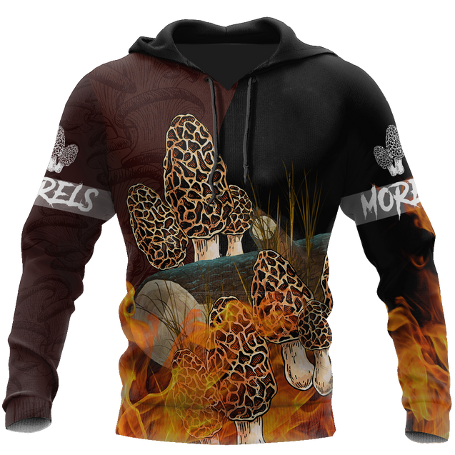 Beautiful Morels mushrooms 3D all over printing shirts for men and women TR260201-Apparel-Huyencass-Hoodie-S-Vibe Cosy™