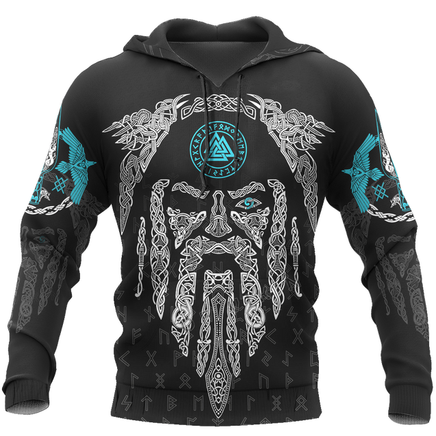 3D All Over Printed Raven And Odin version 2.0-Apparel-HP Arts-Hoodie-S-Vibe Cosy™