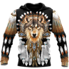 Native American Wolf 3D All Over Printed Shirts MP18052001-Apparel-MP-Hoodie-S-Vibe Cosy™