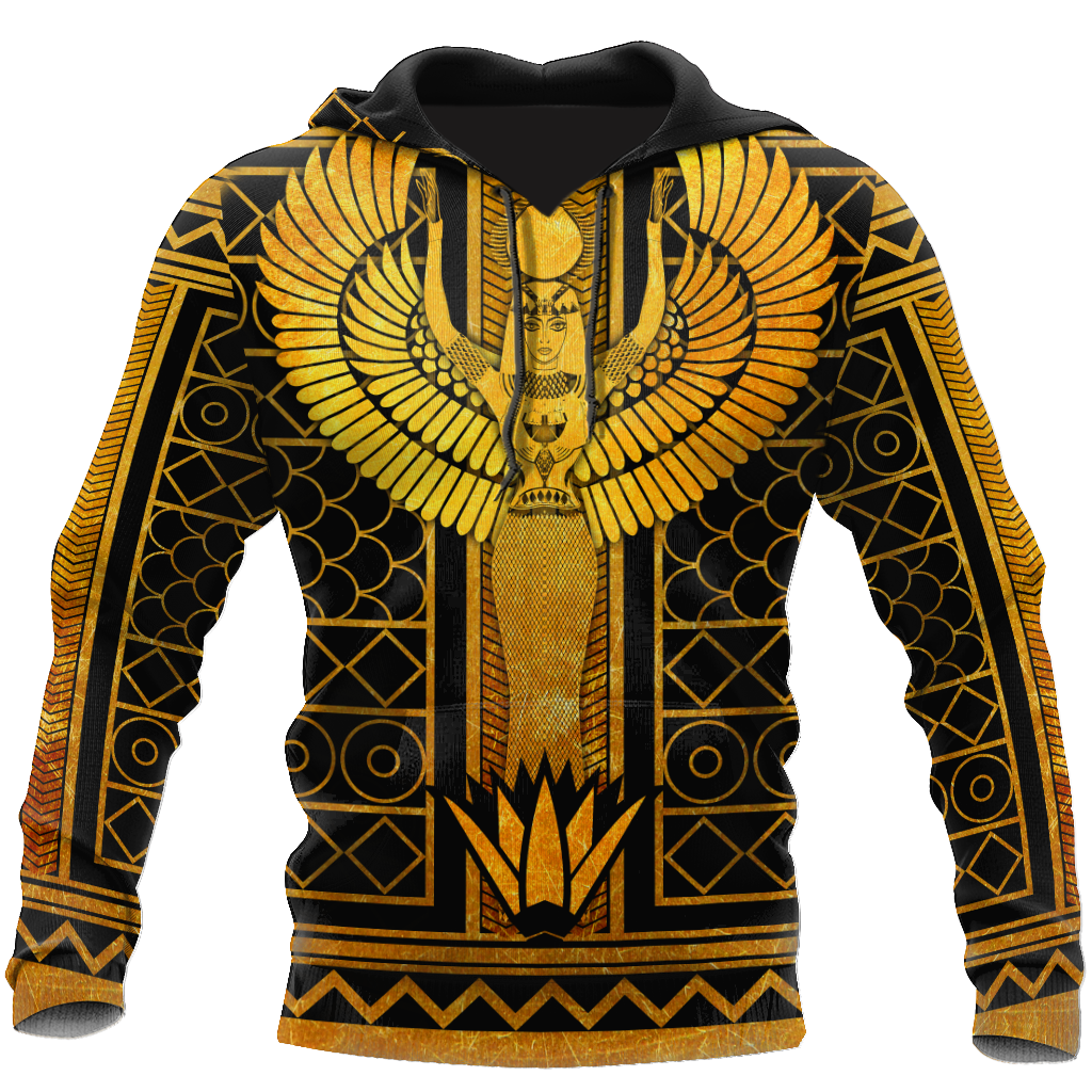 Queen of Egyptian Hoodie Over Printed for Men and Women
