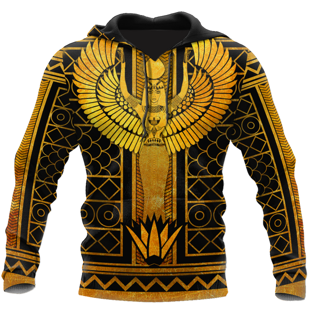 Queen of Egyptian Hoodie Over Printed for Men and Women