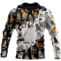Love Cat Breeds World line premium hoodie sweatshirt