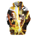 One Punch Man Awesome Battle Action Genos Vs Saitama Super Cool Hoodie-Apparel-Phaethon-Hoodie-S-Vibe Cosy™