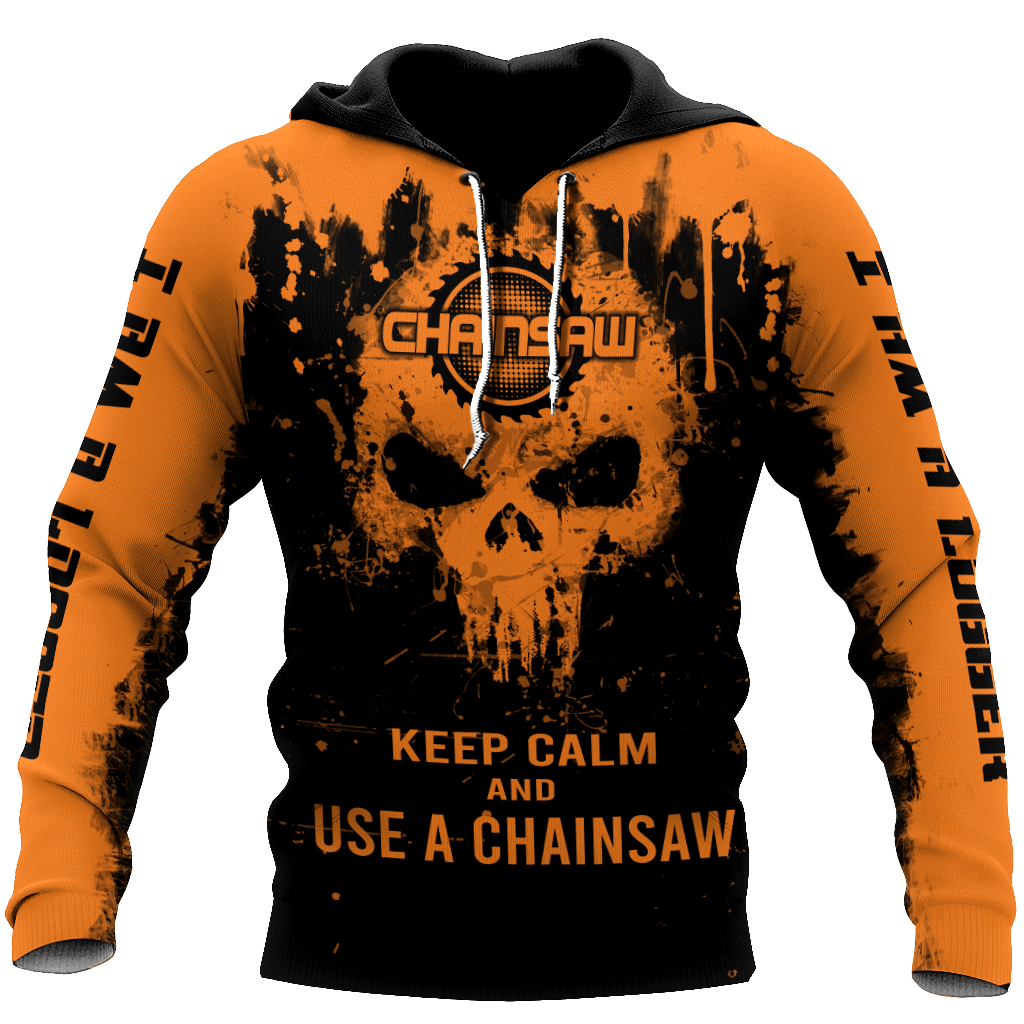 Skull Chainsaw All Over Printed Unisex Shirts NDD10262003