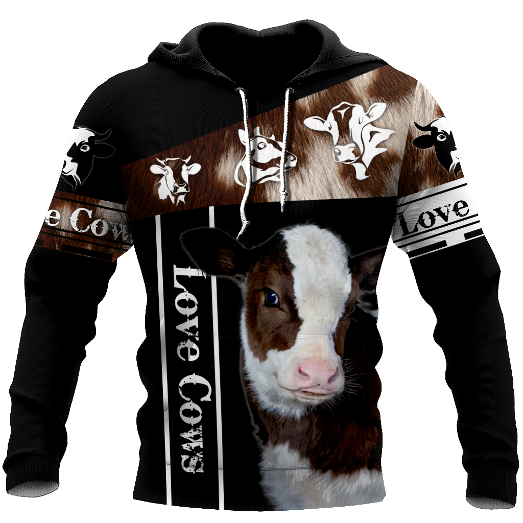 Love Cows - Happy Farm 3D All Over Printed Shirts