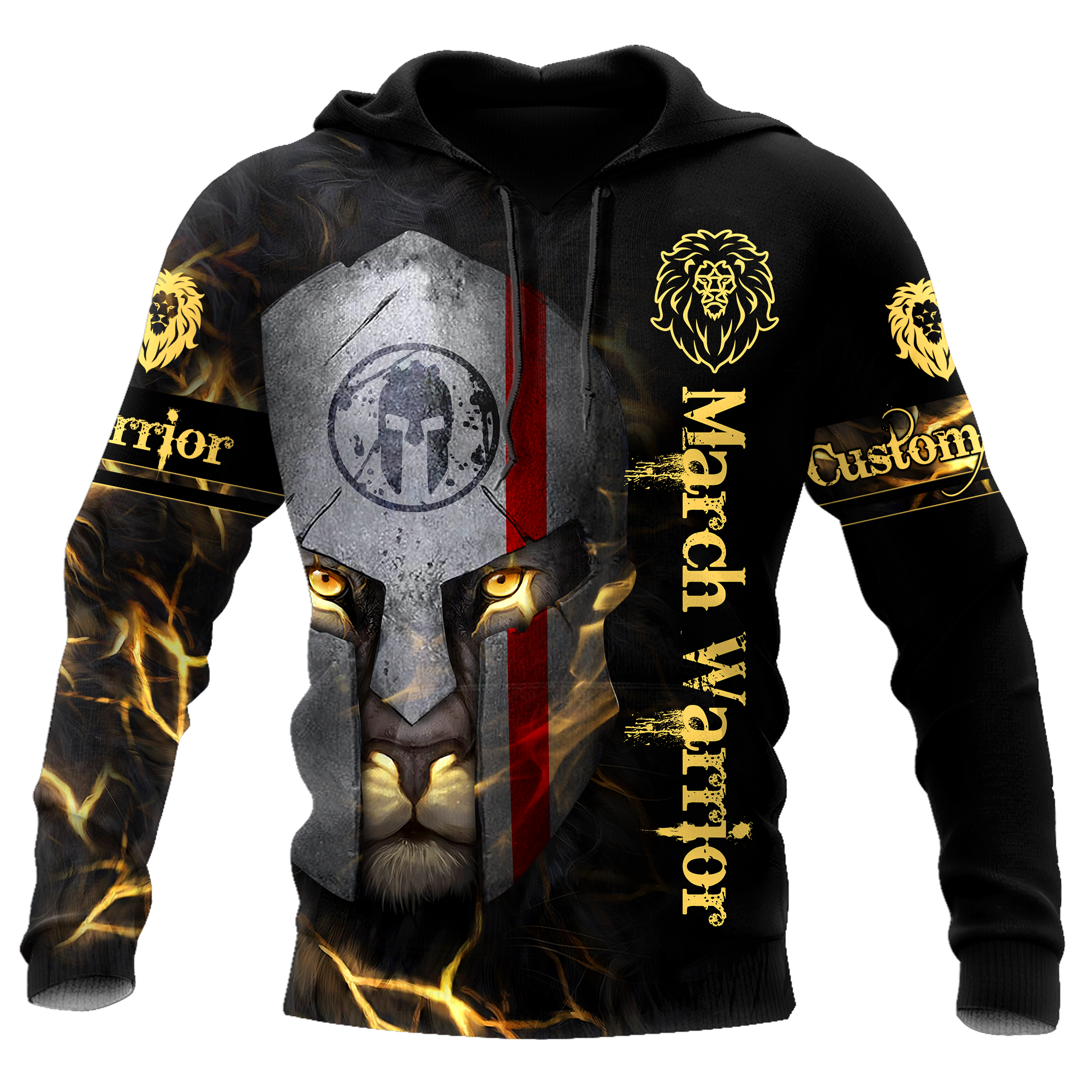 March Spartan Lion Warrior 3D All Over Printed Unisex Shirts