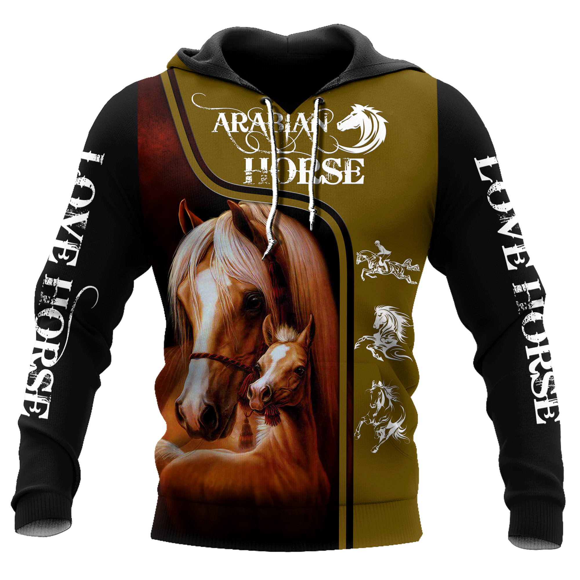 Arabian Horse 3D All Over Printed Shirts Pi12102004