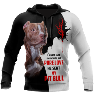 Premium God Sent Me My Pit Bull Unisex Shirts