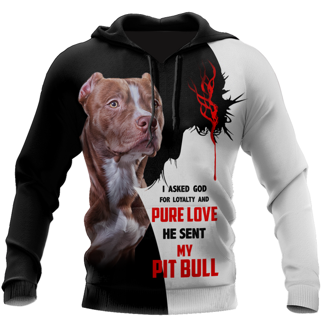 Premium God Sent Me My Pit Bull Unisex Shirts