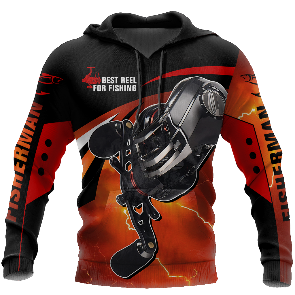 Best spinning reels for bass fishing 3D all over printing shirts for fisherman red color TR030101 - Amaze Style™-Apparel