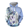 Beautiful Love Horse winter set for Women - Blue Version Pi201203-Apparel-NNK-Hoodie-S-Vibe Cosy™