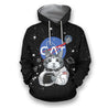 3D all over print cat astronaut-Apparel-HbArts-Hoodies-S-Vibe Cosy™