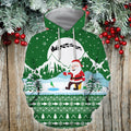 Santa Claus Goes Fishing For Xmas - Green version TR8602 - Amaze Style™-Apparel
