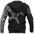 Vikings - The Raven of Odin Tattoo version 2.0-Apparel-HP Arts-Hoodie-S-Vibe Cosy™