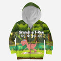 3D All Over Printed Grandma T-Rex Shirts-Apparel-HP Arts-ZIPPED HOODIE-TODDLER 2T-Vibe Cosy™