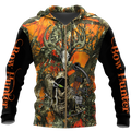 3D All Over Printed Grim Reaper Bow Hunter Camo-Apparel-HP Arts-ZIPPED HOODIE-S-Vibe Cosy™