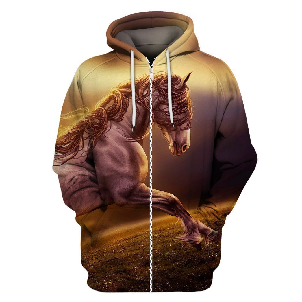 3D All Over Print Animals Horse Hoodie-Apparel-Phaethon-Hoodie-S-Vibe Cosy™