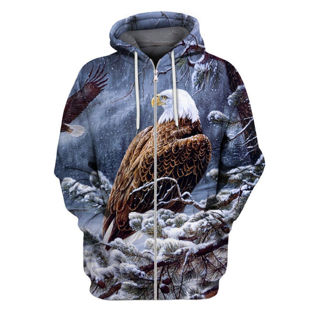 3D AOP Eagle Shirt-Apparel-Phaethon-Zip-S-Vibe Cosy™