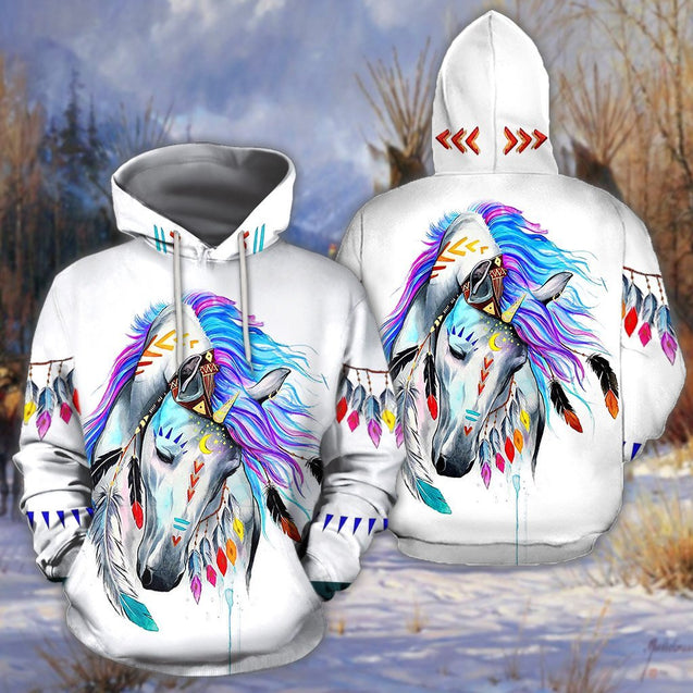 Beautiful Horse 3D All Over Printed shirt for Men and Women Pi060105-Apparel-NNK-Hoodie-S-Vibe Cosy™