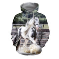 3D All Over Printed Friesian Horse Shirts-Apparel-HP Arts-Hoodie-S-Vibe Cosy™