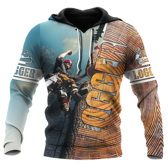 3D Logger Man Unisex Hoodie Pi112030