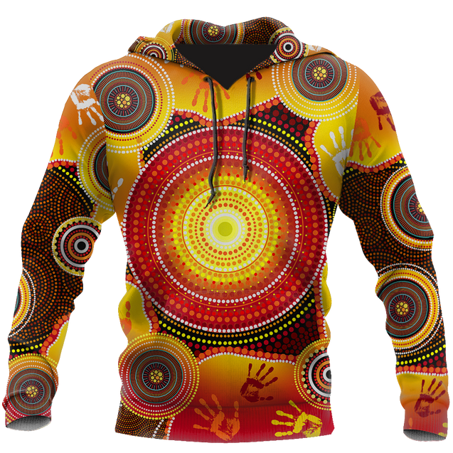 Aboriginal Indigenous Circle Dot Painting Shirt For Men And Women