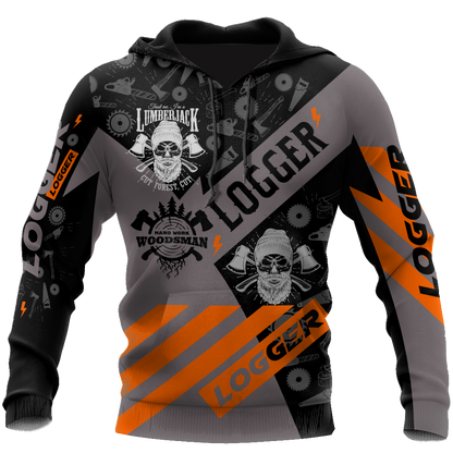 3D Skull Logger Unisex Hoodie TR1111201