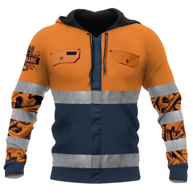 Mechanic 3D All Over Printed Hoodie For Men and Women Pi16102006ST