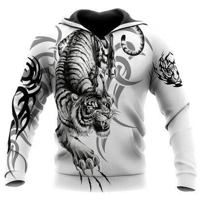 White Tiger Tattoo 3D All Over Printed  Unisex Shirts