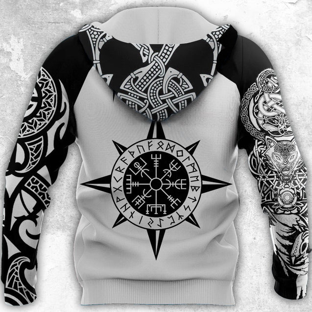 All Over Printed Viking Tattoo Shirts-Apparel-HP Arts-Hoodie-S-Vibe Cosy™