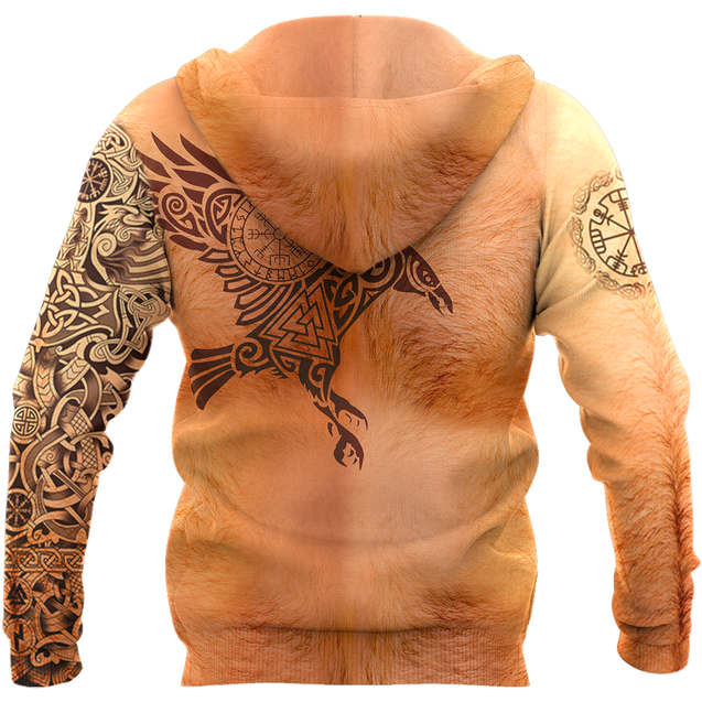 Real Viking Tattoos All Over Printed AM021001-Apparel-HP Arts-Hoodie-S-Vibe Cosy™