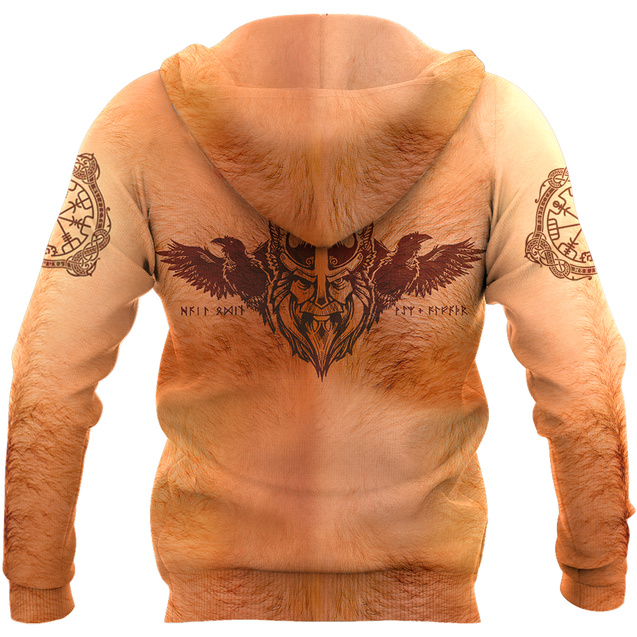 Real Viking Christmas Tattoos All Over Printed AM051001-Apparel-HP Arts-Hoodie-S-Vibe Cosy™