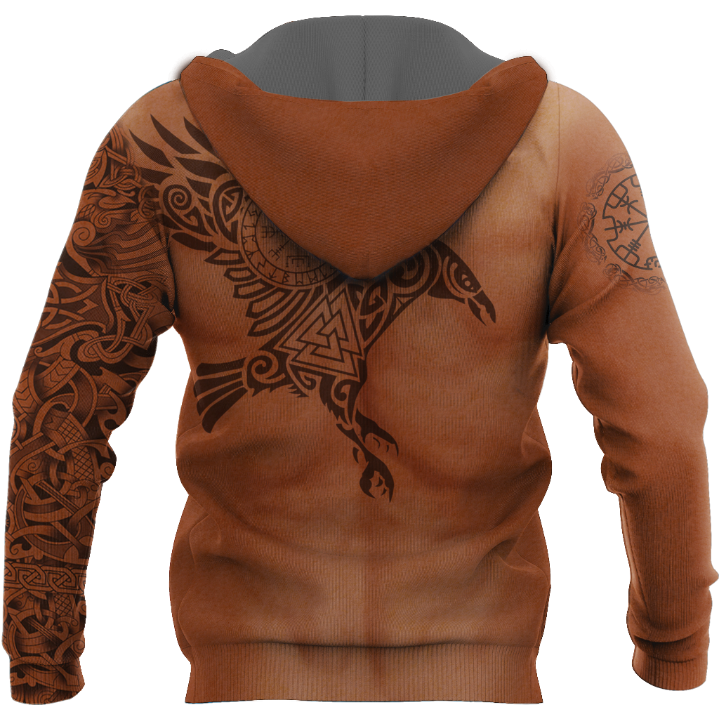 3.0 Vikings - The Raven of Odin Tattoo version 3.0-Apparel-HP Arts-Hoodie-S-Vibe Cosy™