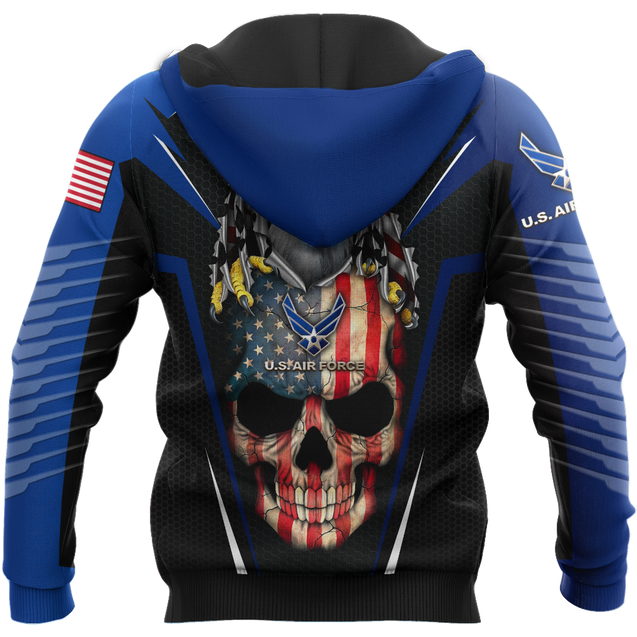 US AirForce skull 3d all over printed for man and women Pi270202 PL-Apparel-PL8386-Hoodie-S-Vibe Cosy™