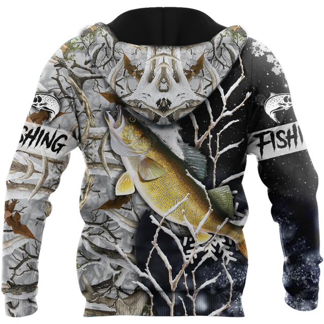 Walleye ice fishing gear shirt TR100301 - Amaze Style™-Apparel