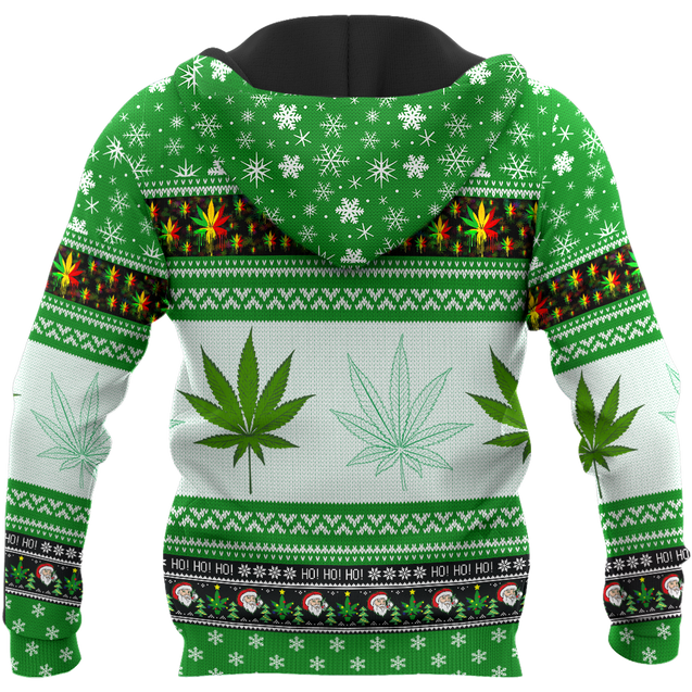 Christmas Santa Marijuana Pi181002-Apparel-NNK-Zipped Hoodie-S-Vibe Cosy™