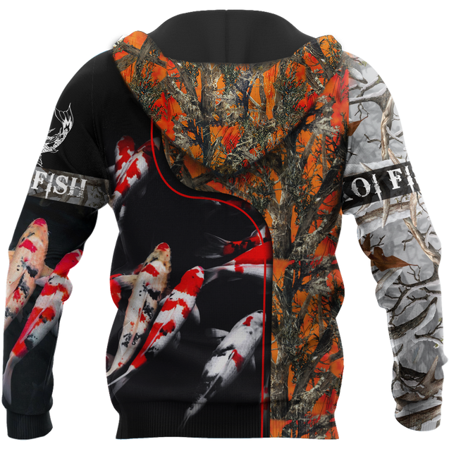 Koi fish Orange camo 3D all over printing shirts for men and women TR120202 - Amaze Style™-Apparel