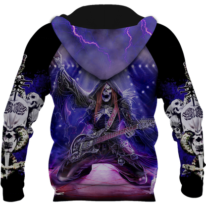 Love Skull And Like Music PL211-Apparel-PL8386-Hoodie-S-Vibe Cosy™