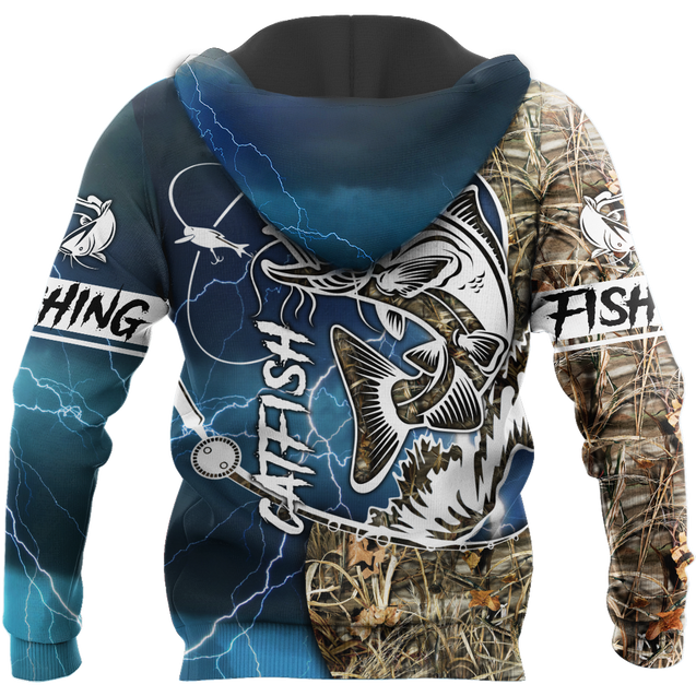 Catfish fishing 3d all over printed Shirts for men and women TR170100 - Amaze Style™-Apparel