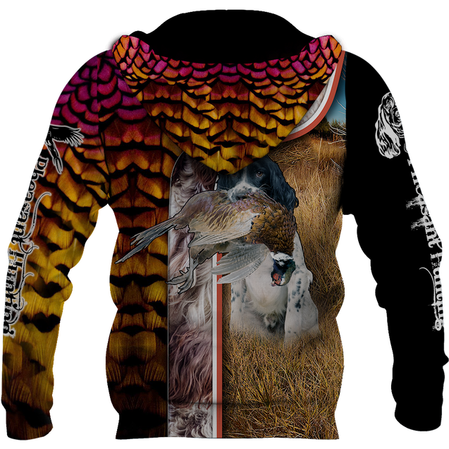 Pheasant Springer Hunting 3D All Over Printed Shirts For Men And Women JJ110102-Apparel-MP-Hoodie-S-Vibe Cosy™