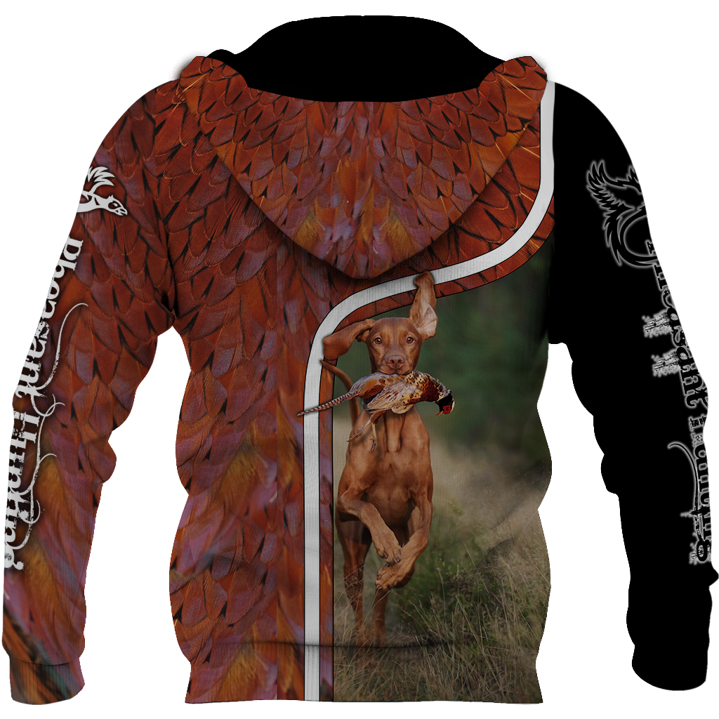 Pheasant Vizsla Hunting 3D All Over Printed Shirts For Men And Women JJ110202-Apparel-MP-Hoodie-S-Vibe Cosy™