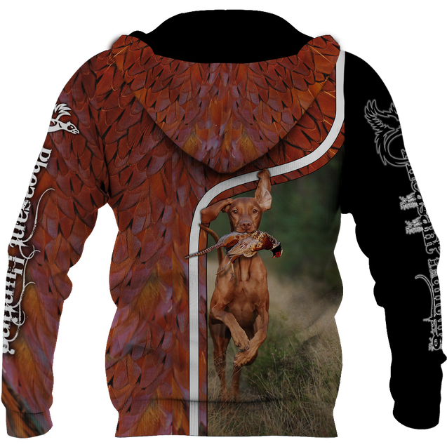 Pheasant Vizsla Hunting 3D All Over Printed Shirts For Men And Women JJ110202-Apparel-MP-Hoodie-S-Vibe Cosy™