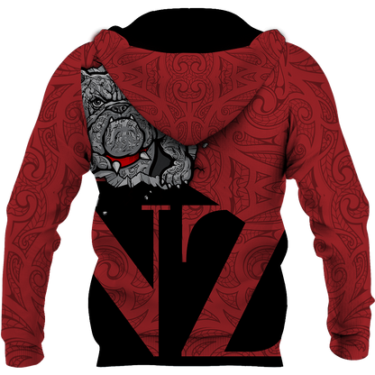 New Zealand Bulldog Hoodie, Maori Bulldog Pullover Hoodie JJ140107 - Amaze Style™-Apparel