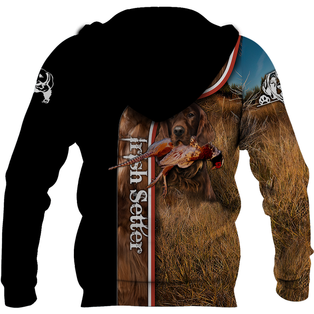 Pheasant Setter Hunting 3D All Over Printed Shirts For Men And Women JJ100201-Apparel-MP-Hoodie-S-Vibe Cosy™