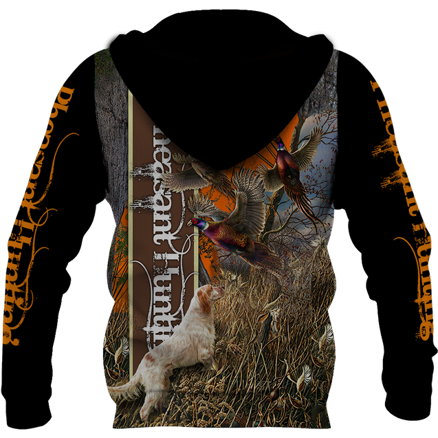 Pheasant Hunting Setter 3D All Over Printed Shirts For Men And Women JJ050201-Apparel-MP-Hoodie-S-Vibe Cosy™