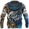 Trout Fishing 3D all over shirts for men and women blue color TR211201 - Amaze Style™-Apparel